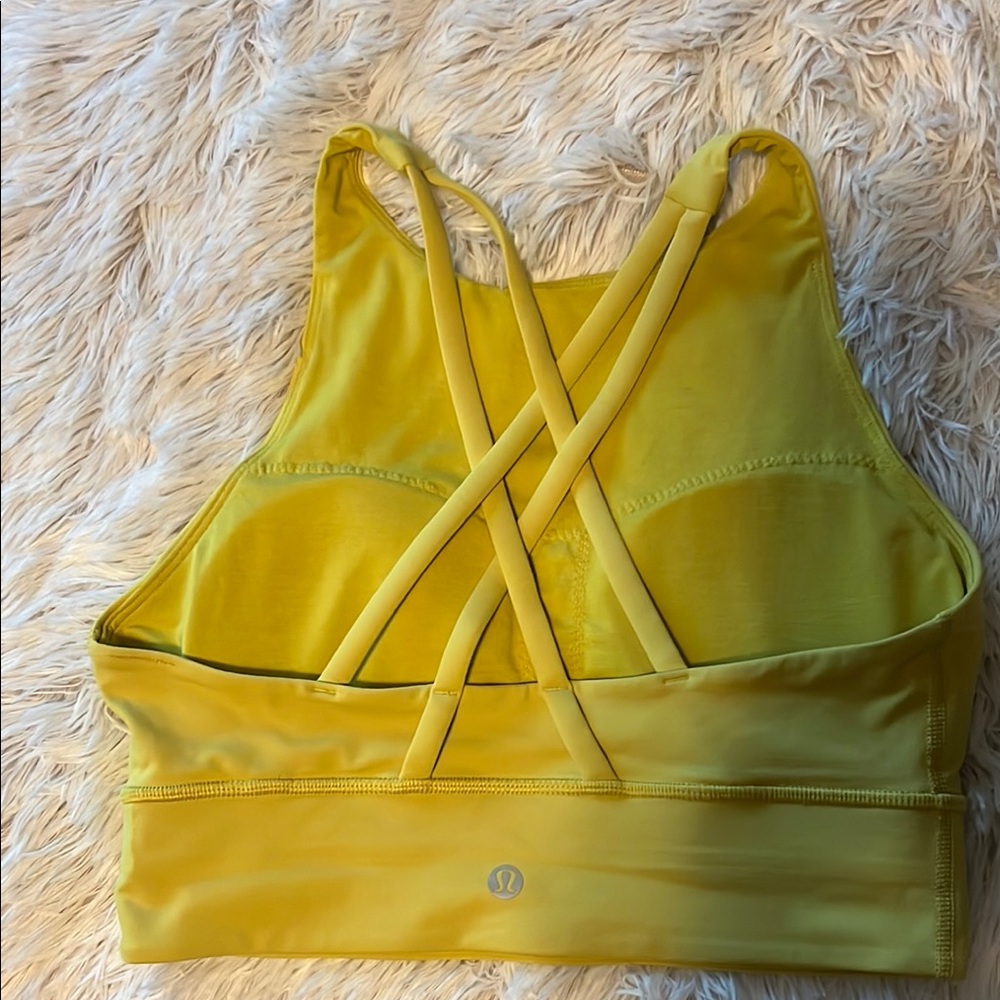 Yellow Sports Bra Lululemon - Picture 2 of 4